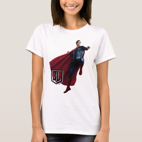 Justice League  Superman On Battlefield T_Shirt