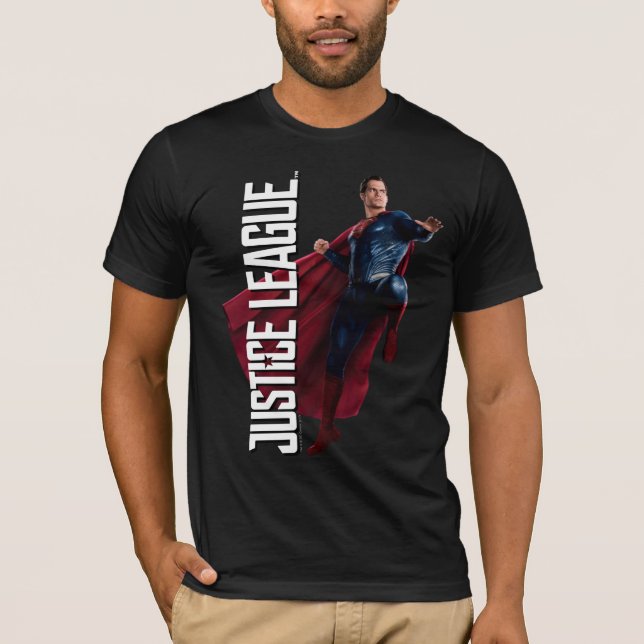 Justice League | Superman On Battlefield T-Shirt (Front)
