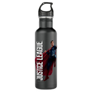Justice League Superman On Battlefield Water Bottle