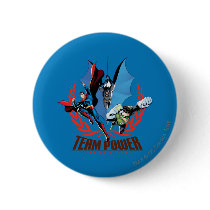 Justice League Team Power Pinback Button