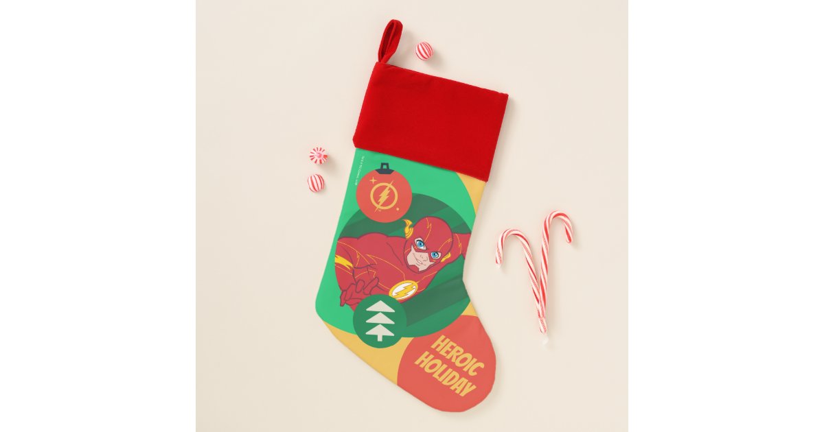 Justice League The Flash Holiday Bauble Christmas Stocking