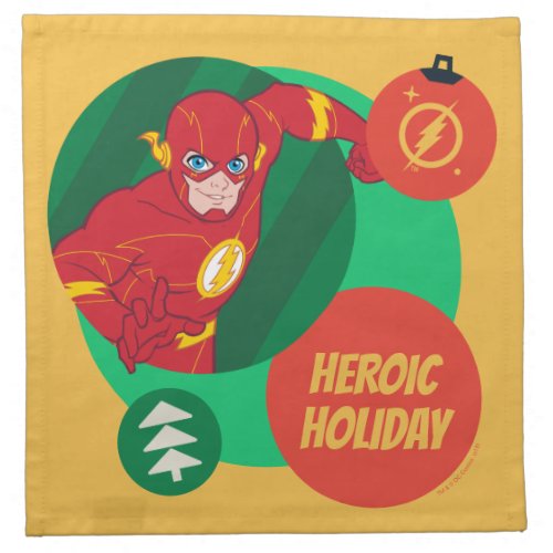 Justice League The Flash Holiday Bauble Cloth Napkin