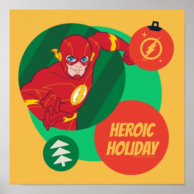 Justice League The Flash Holiday Bauble Poster (Front)