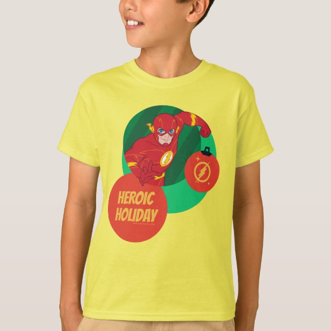 Justice League The Flash Holiday Bauble T-Shirt (Front)