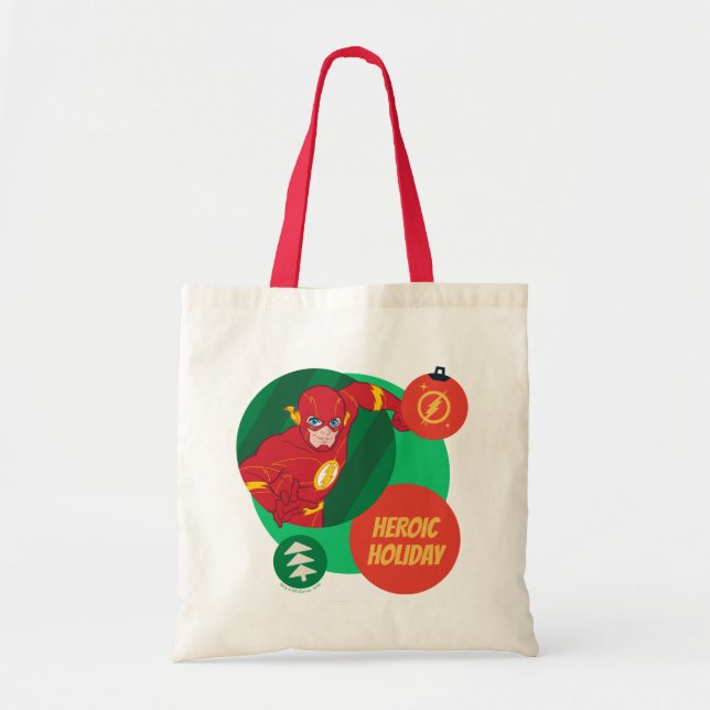 Justice League The Flash Holiday Bauble Tote Bag (Front)