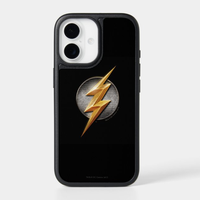Justice League | The Flash Metallic Bolt Symbol Otterbox iPhone Case (Back)