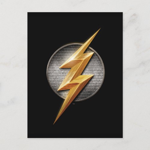 Justice League  The Flash Metallic Bolt Symbol Postcard