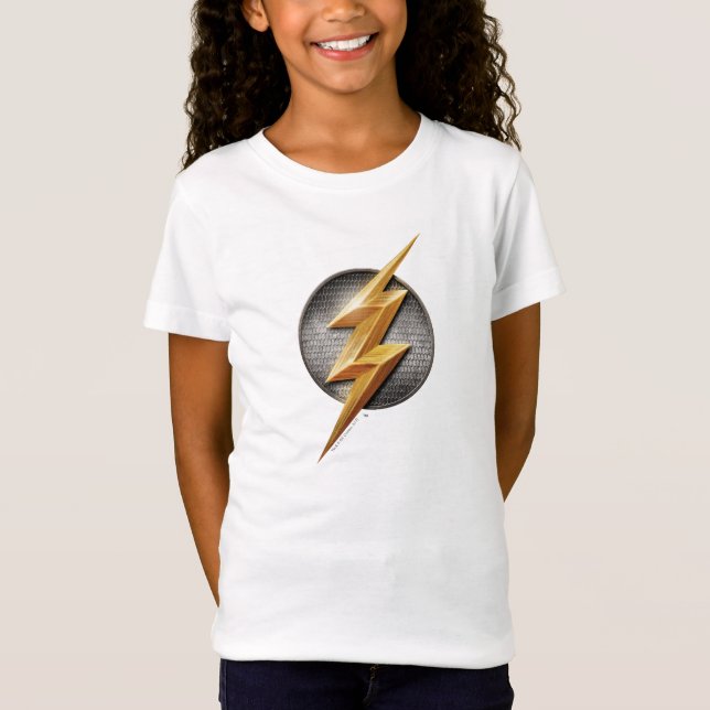 Justice League | The Flash Metallic Bolt Symbol T-Shirt (Front)