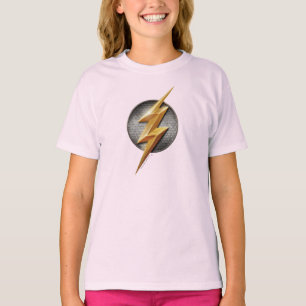 Justice League   The Flash Metallic Bolt Symbol T-Shirt