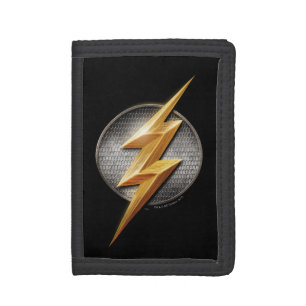 Justice League The Flash Metallic Bolt Symbol Trifold Wallet
