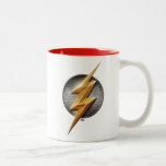 Justice League | The Flash Metallic Bolt Symbol Two-Tone Coffee Mug