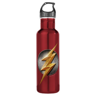 Justice League   The Flash Metallic Bolt Symbol Water Bottle