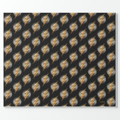 Justice League | The Flash Metallic Bolt Symbol Wrapping Paper (Flat)