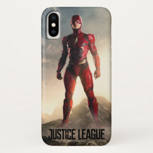 Justice League The Flash On Battlefield iPhone X Case