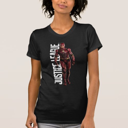 Justice League  The Flash On Battlefield T_Shirt