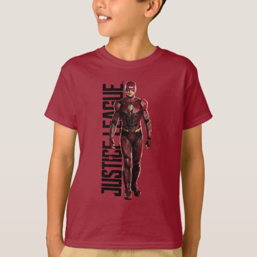 Justice League  The Flash On Battlefield T_Shirt