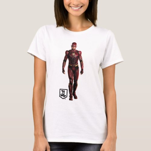Justice League  The Flash On Battlefield T_Shirt