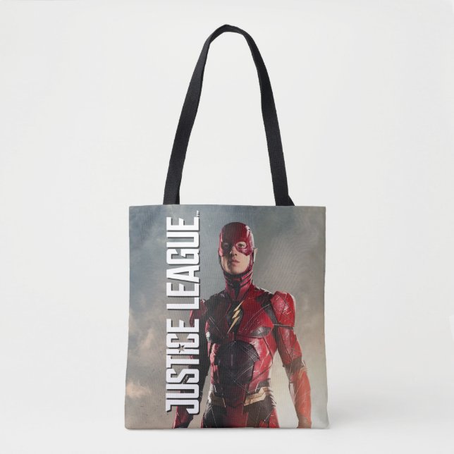 Justice League | The Flash On Battlefield Tote Bag (Front)