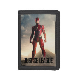 Justice League   The Flash On Battlefield Trifold Wallet