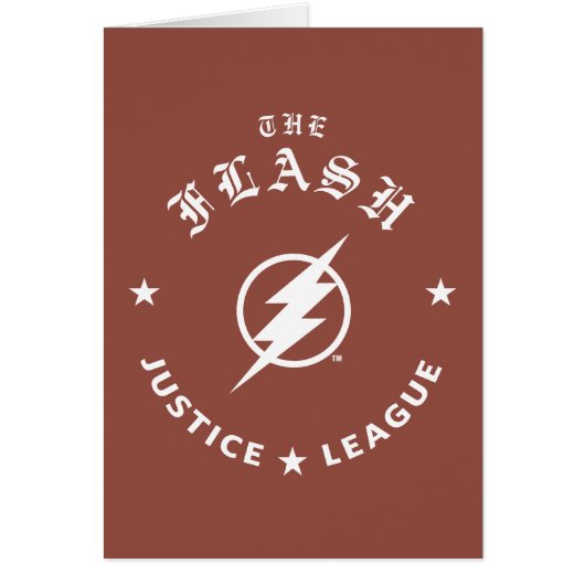 Justice League | The Flash Retro Lightning Emblem Cards (Front)