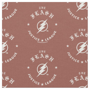 Justice League   The Flash Retro Lightning Emblem Fabric