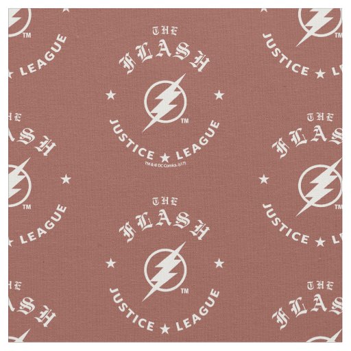 Justice League | The Flash Retro Lightning Emblem Fabric