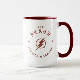 Justice League   The Flash Retro Lightning Emblem Mug