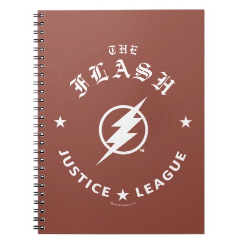 Justice League  The Flash Retro Lightning Emblem Notebook