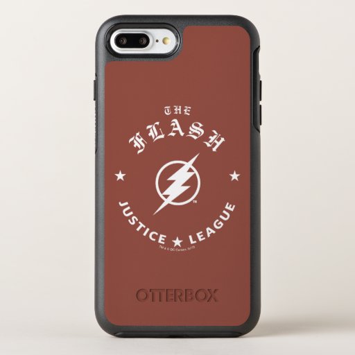 Justice League | The Flash Retro Lightning Emblem OtterBox Symmetry iPhone 8 Plus/7 Plus Case