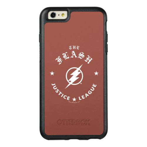Justice League  The Flash Retro Lightning Emblem OtterBox iPhone 66s Plus Case