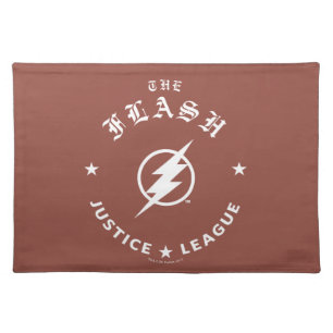 Justice League   The Flash Retro Lightning Emblem Placemat