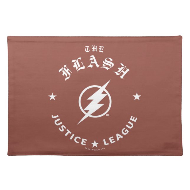 Justice League | The Flash Retro Lightning Emblem Placemat (Front)