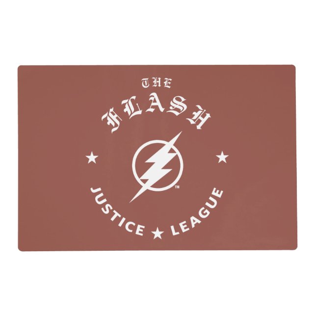 Justice League | The Flash Retro Lightning Emblem Placemat (Front)