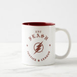 Justice League | The Flash Retro Lightning Emblem Two-Tone Coffee Mug