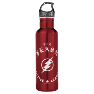 Justice League The Flash Retro Lightning Emblem Water Bottle
