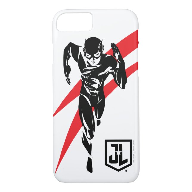 Justice League | The Flash Running Noir Pop Art Case-Mate iPhone Case (Back)