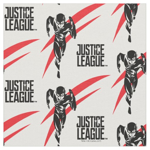 Justice League | The Flash Running Noir Pop Art Fabric