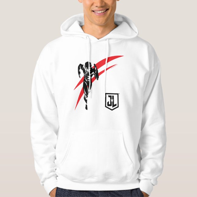 Justice League | The Flash Running Noir Pop Art Hoodie (Front)