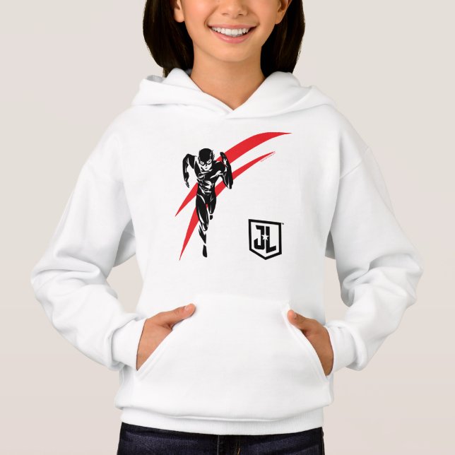 Justice League | The Flash Running Noir Pop Art Hoodie (Front)