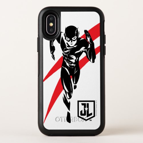 Justice League  The Flash Running Noir Pop Art OtterBox Symmetry iPhone X Case
