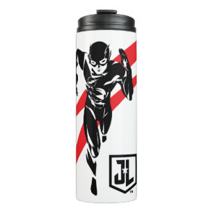Justice League   The Flash Running Noir Pop Art Thermal Tumbler