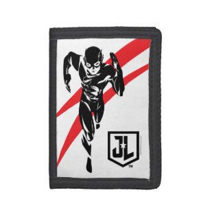 Justice League   The Flash Running Noir Pop Art Tri-fold Wallet