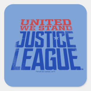 Justice League United We Stand Graphic Square Sticker
