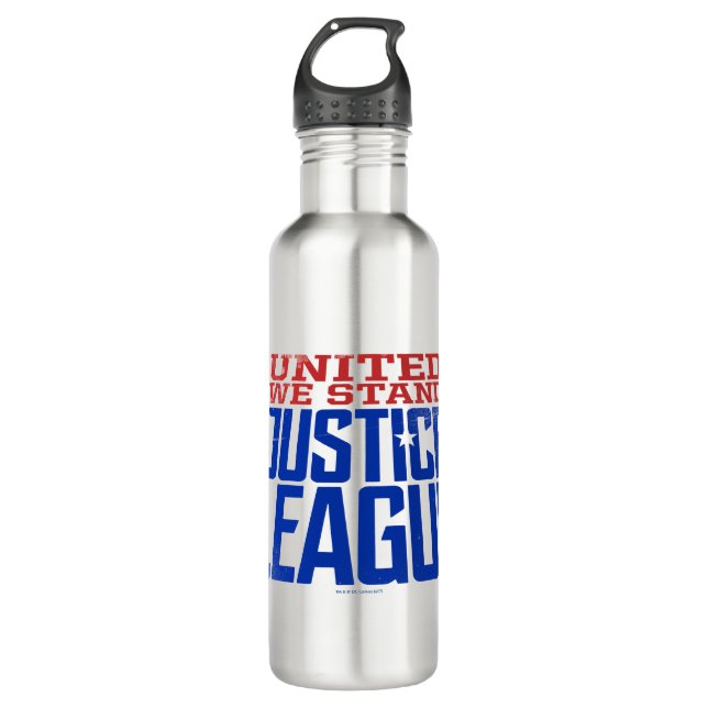 Justice League | United We Stand Graphic Stainless Steel Water Bottle (Front)