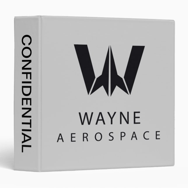 Justice League | Wayne Aerospace Logo Binder (Front/Spine)