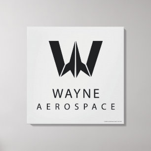 Justice League   Wayne Aerospace Logo Canvas Print