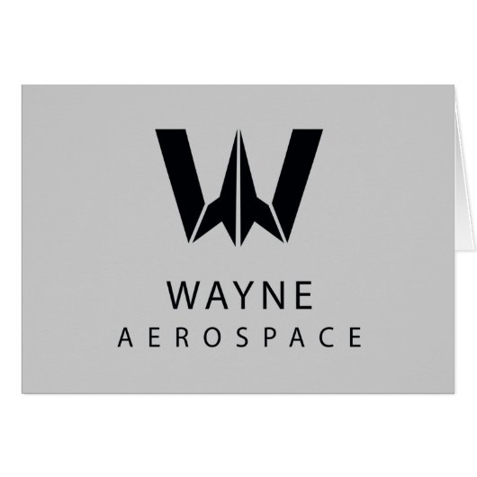 Justice League | Wayne Aerospace Logo Cards (Front Horizontal)