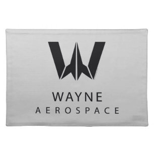 Justice League Wayne Aerospace Logo Cloth Placemat