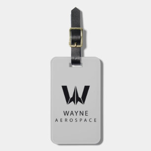 Justice League Wayne Aerospace Logo Luggage Tag