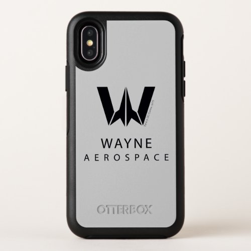 Justice League  Wayne Aerospace Logo OtterBox Symmetry iPhone X Case